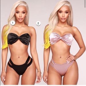 Fashion Nova- Heart Full Of Love Bikini Mauve